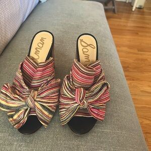 Sam Edelman knit bow heels!